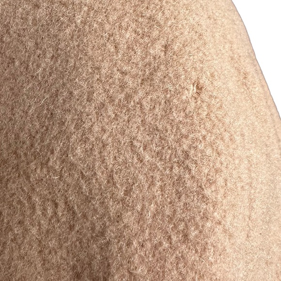 Vintage Julia Klein Wool Camel Tan Longline Trench Winter Neutral Coat Size 12 - Picture 11 of 11